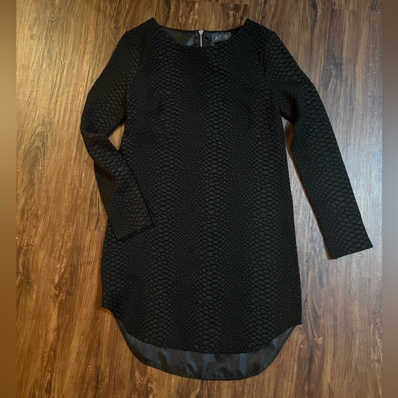 Astr Snake Skin, Black Mini Dress size XS - Picture 2 of 3